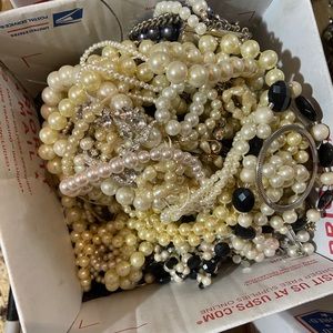4+lbs Faux Pearls For Harvest, Craft, Repurpose